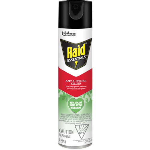 Insecticide pour araign&eacute;es et fourmis Essentials Raid, 350 g, Canette a&eacute;rosol Seagulf Marine Industries Inc.