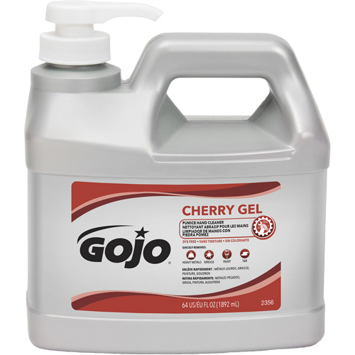 Nettoyant &agrave; mains, Gel/Pierre ponce, 1,89 L, Bouteille &agrave; pompe, Cerise Seagulf Marine Industries Inc.