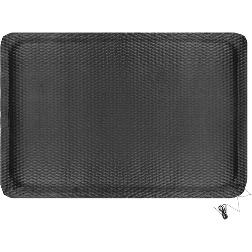 Tapis conductible Hog Heaven, 4' la x 6' lo, 5/8" &eacute;paisseur, Noir, Nitrile Seagulf Marine Industries Inc.