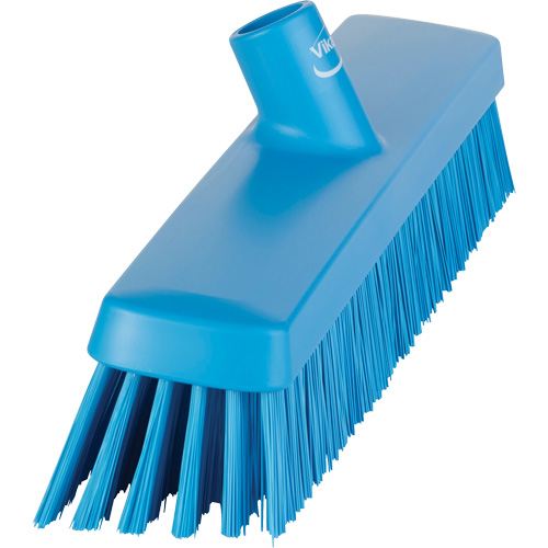 Push Broom Head, Fine/Stiff Bristles, 16-1/2", Polyester/Polypropylene, Blue Seagulf Marine Industries Inc.