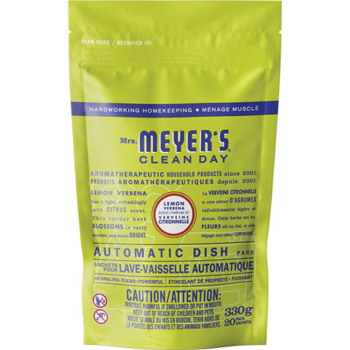 Sachets de d&eacute;tergent pour lave-vaisselle automatique Mrs. Meyer's Clean Day, Capsules, 330 g, Verveine citronnelle Seagulf Marine Industries Inc.
