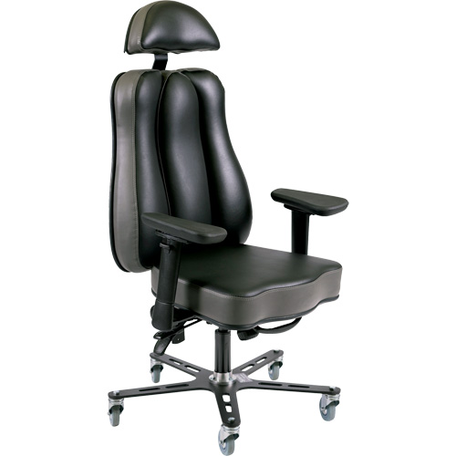 Synergo II 24h Ergonomic Chair, Vinyl, Black/Grey, 350 lbs. Capacity Seagulf Marine Industries Inc.