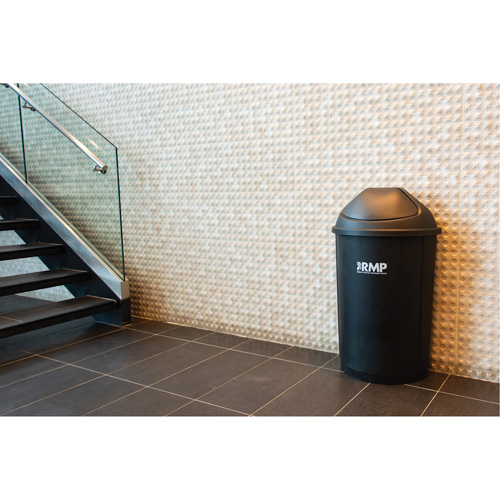 Half-Round Garbage Bin, Polyethylene, 21 US gal. Seagulf Marine Industries Inc.