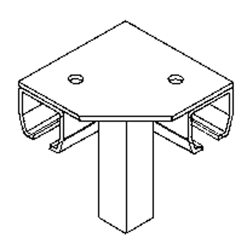 Raccord pour joint d'angle de 90° pour murs-rideaux mont&eacute;s au sol Seagulf Marine Industries Inc.