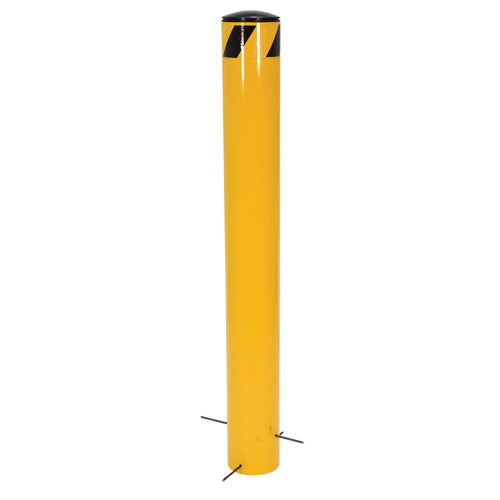 Pour-In-Place Bollards, Steel, 36-1/2" H x 5-9/16" W, Yellow Seagulf Marine Industries Inc.