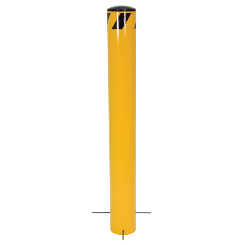 Pour-In-Place Bollards, Steel, 36-1/2" H x 5-9/16" W, Yellow Seagulf Marine Industries Inc.