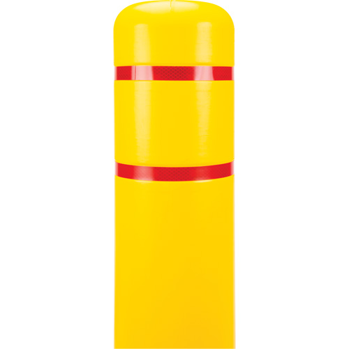 Polyethylene Bollard Cover, 6-5/8" Dia. x 60" L, Red/Yellow Seagulf Marine Industries Inc.