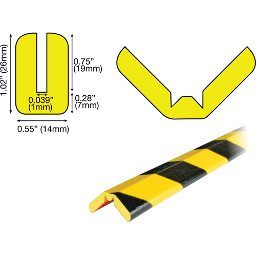 W Profile 5M Edge Protection Bumper Guard, 16.42' (5 m) Long Seagulf Marine Industries Inc.