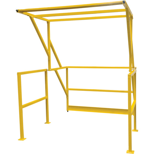 Mezzanine Safety Gate, 70" L x 77" H, 78" Raised, Yellow Seagulf Marine Industries Inc.
