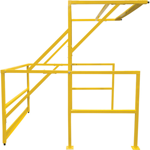 Mezzanine Safety Gate, 70" L x 77" H, 78" Raised, Yellow Seagulf Marine Industries Inc.