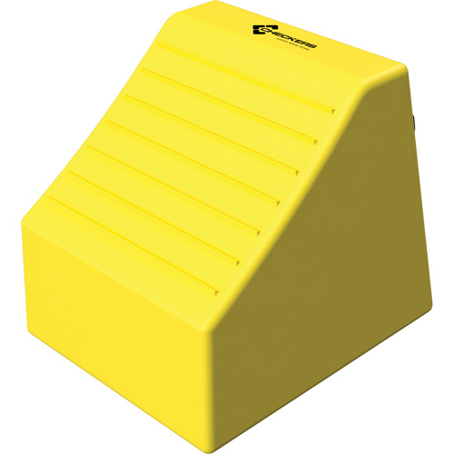Cale de roue ultra-robuste pour l'exploitation mini&egrave;re Checkers Safety sans support, PEHD, Jaune, 14-1/2" la x 17-1/2" p x 16" h Seagulf Marine Industries Inc.