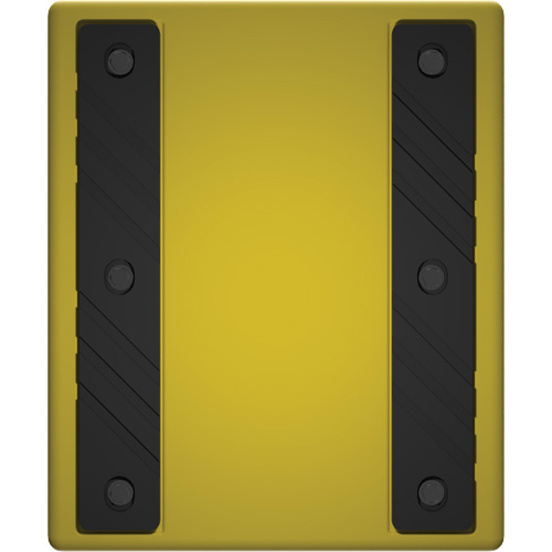 Cale de roue ultra-robuste pour l'exploitation mini&egrave;re Checkers Safety sans support, PEHD, Jaune, 14-1/2" la x 17-1/2" p x 16" h Seagulf Marine Industries Inc.