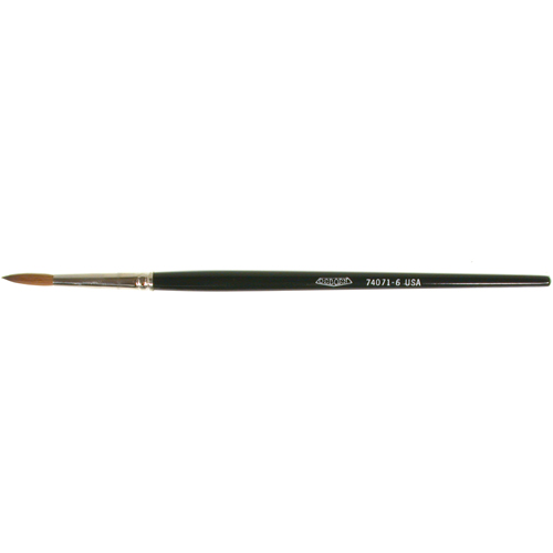 Pinceau d'artiste, Largeur de la brosse de 5/32", Martre rouge, Manche &agrave; Bois Seagulf Marine Industries Inc.