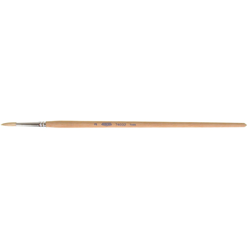 Pure White Bristle Round Marking Paint Brush, 3/16" Brush Width, White China, Wood Handle Seagulf Marine Industries Inc.