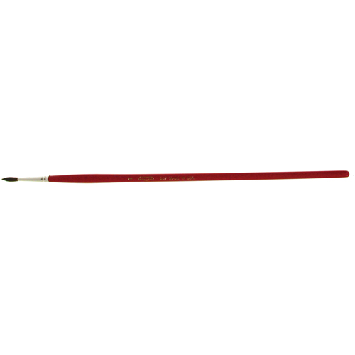 Pinceau de forme ronde pour marquage, Largeur de la brosse de 9/64", Soie de chameau, Manche &agrave; Bois Seagulf Marine Industries Inc.