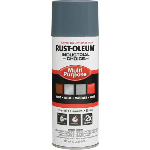 Peinture en a&eacute;rosol &agrave; usages multiples syst&egrave;me 1600 Industrial Choice, Gris machine, Brillant, 12 oz, Canette a&eacute;rosol Seagulf Marine Industries Inc.