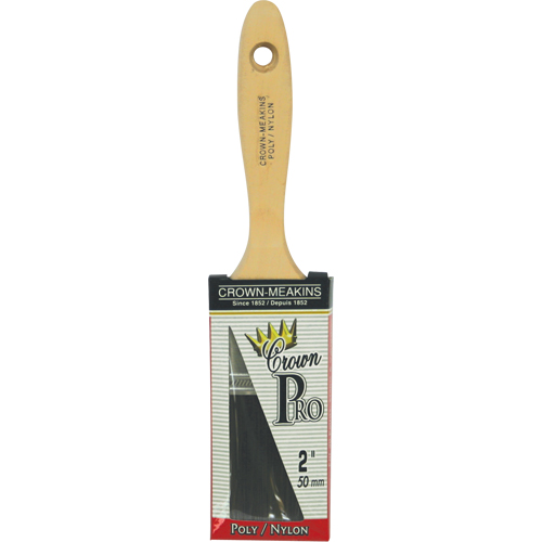 Straight Pro Paint Brush, Poly/Nylon, Wood Handle, 2" Width Seagulf Marine Industries Inc.