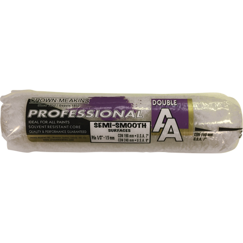 Professional AA Synthetic Paint Roller Cover, 13 mm (1/2") Nap, 240 mm (9-1/2") L Seagulf Marine Industries Inc.