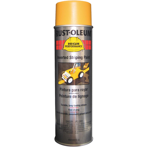 Peinture de traçage en a&eacute;rosol syst&egrave;me 2300 haute performance applicable en position invers&eacute;e, Jaune, 18 oz, Canette a&eacute;rosol Seagulf Marine Industries Inc.