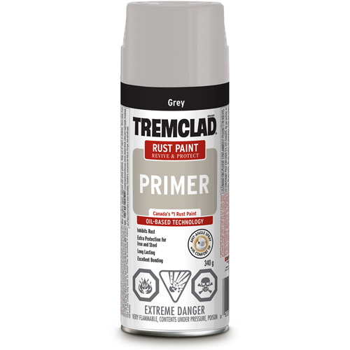 Tremclad&reg; Rust Primer Spray, Grey, Very Flat, Aerosol Can Seagulf Marine Industries Inc.