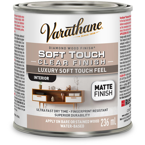 Rev&ecirc;tement &agrave; fini diamant pour bois Varathane, 236 ml, Transparent, Mat Seagulf Marine Industries Inc.