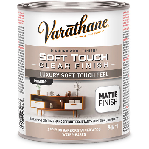 Rev&ecirc;tement &agrave; fini diamant pour bois Varathane, 946 ml, Transparent, Mat Seagulf Marine Industries Inc.