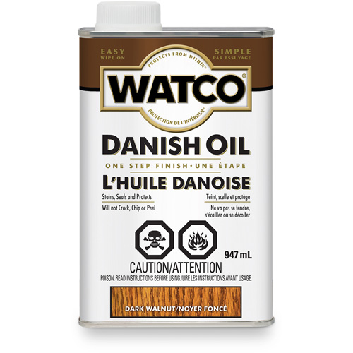 Huile danoise Watco, 947 ml, Noyer fonc&eacute;, Transparent Seagulf Marine Industries Inc.