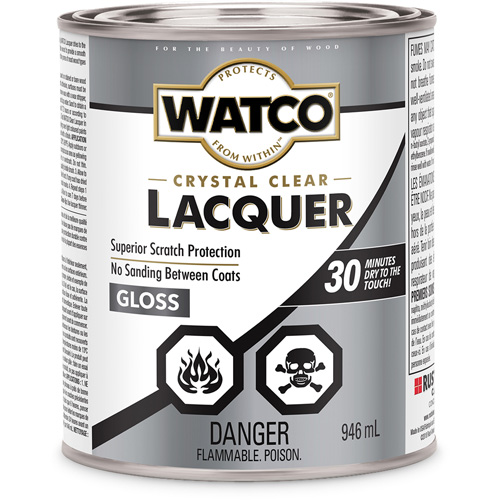 Watco&reg; Lacquer Wood Finish, 946 ml, Clear, Gloss Seagulf Marine Industries Inc.