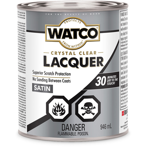 Laque pour bois Watco, 946 ml, Transparent, Satin Seagulf Marine Industries Inc.