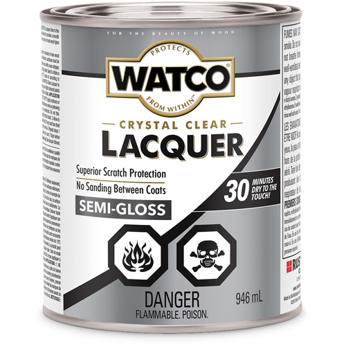 Watco&reg; Lacquer Wood Finish, 946 ml, Clear, Semi-Gloss Seagulf Marine Industries Inc.