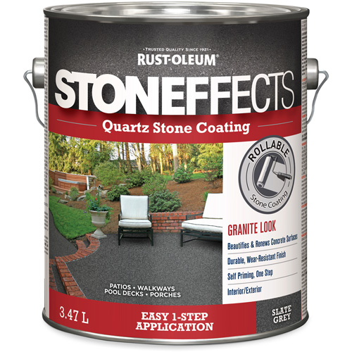 Stoneffects Quartz Stone Coating, 3.78 L, Water-Based, Textured, Grey Seagulf Marine Industries Inc.