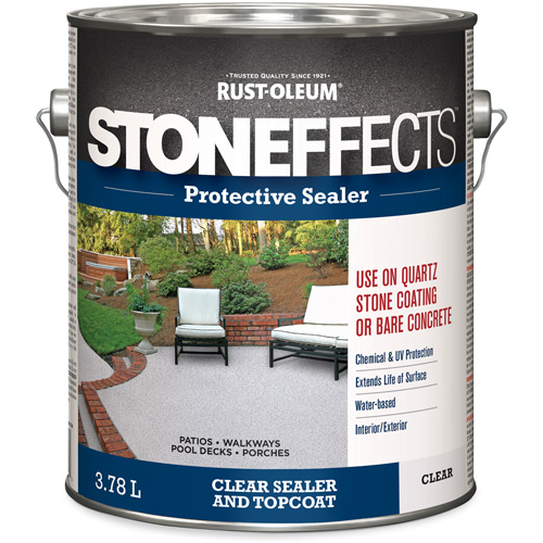 Stoneffects Protective Concrete Sealer, 3.78 L, Water-Based, Transparent, Clear Seagulf Marine Industries Inc.
