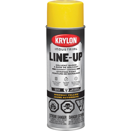 Professional Solvent-Based Marking Paint, Yellow, 18 oz., Aerosol Can Seagulf Marine Industries Inc.