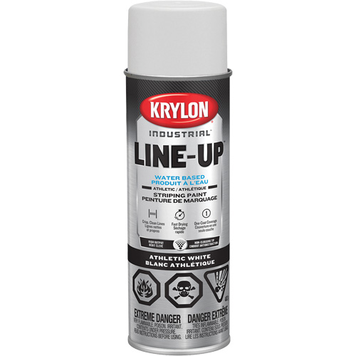 Industrial LINE-UP Athletic Field Striping Aerosol Paint, White, 18 oz., Aerosol Can Seagulf Marine Industries Inc.