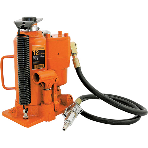 370A Cric-bouteille, 12 tonnes, Air comprim&eacute;/hydraulique, 19-1/2" Hauteur &eacute;lev&eacute;e Seagulf Marine Industries Inc.