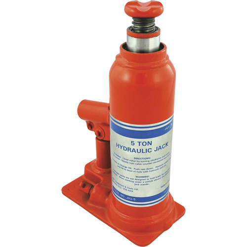 JHJ-5 Crics &agrave; bouteille pour usage tr&egrave;s intensif, 5 tonne(s), 15-3/8" Hauteur &eacute;lev&eacute;e Seagulf Marine Industries Inc.