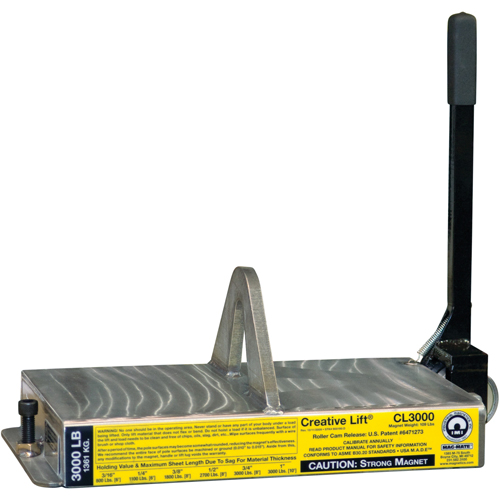 Creative Lift&reg; Magnets, 3000 lbs. (1.5 tons) Holding Cap., 19-1/4" L x 10-1/2" W x 7" H Seagulf Marine Industries Inc.