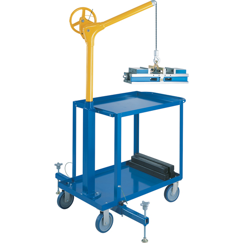 Tall Industrial Lifting Device with Mobile Cart, 500 lbs. (0.25 tons) Capacity Seagulf Marine Industries Inc.