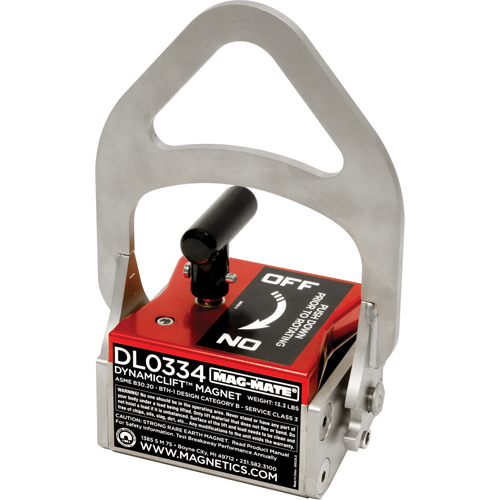 Dynamic Lift Magnets, 334 Holding Cap., 6-1/2" L x 4" W x 9-1/4" H Seagulf Marine Industries Inc.