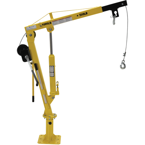 Winch Operated Truck Jib Crane, 500 lbs. (0.25 tons) Capacity, 102' Max. Clearance Seagulf Marine Industries Inc.