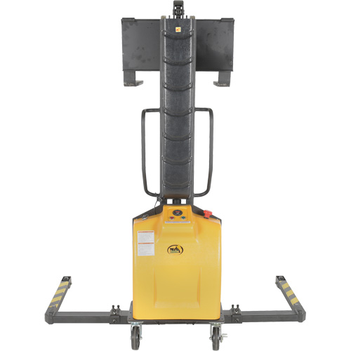 Narrow Mast Powered Lift Stacker, Electric Operated, 1000 lbs. Capacity, 63" Max Lift Seagulf Marine Industries Inc.