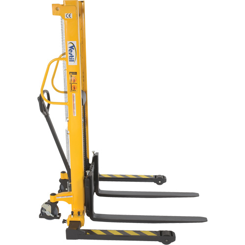 Manual Hydraulic Stacker, Hand Pump Operated, 2000 lbs. Capacity, 63" Max Lift Seagulf Marine Industries Inc.
