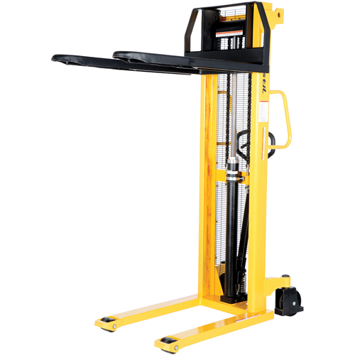 Manual Hydraulic Stacker, Hand Pump Operated, 2000 lbs. Capacity, 63" Max Lift Seagulf Marine Industries Inc.