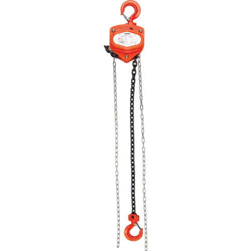 Chain Hoist, 10' Lift, 1000 lbs. (0.45 tons) Capacity, Alloy Steel Chain Seagulf Marine Industries Inc.