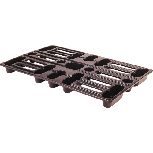 Plastic Pallets, 4-Way Entry, 24" L x 15" W x 1-1/2" H Seagulf Marine Industries Inc.