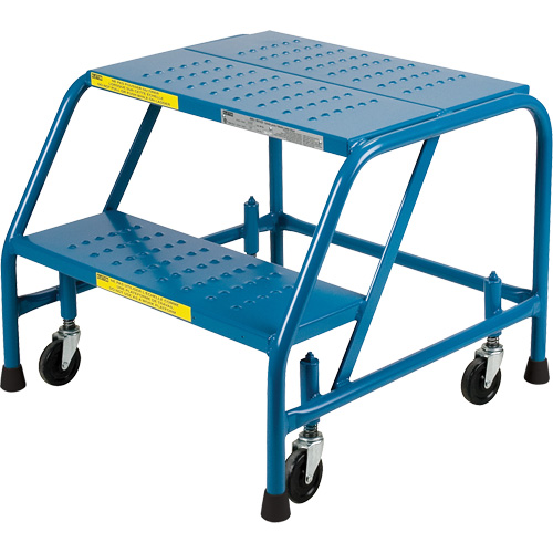 CSA-Certified Rolling Step Ladder, 2 Steps, 22" Step Width, 19" Platform Height, Steel Seagulf Marine Industries Inc.