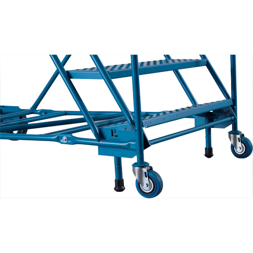 Escabeau roulant certifi&eacute; CSA avec marche verrouillable, 8 marches, Largeur de la marche 30", Hauteur de la plateforme 72", Acier Seagulf Marine Industries Inc.