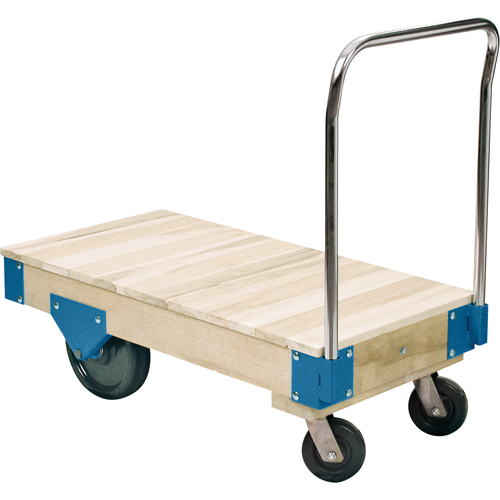 Platform Trucks - All Wood Deck Platform Trucks, 48" L x 30" W, 3000 lbs. Capacity, Nylon Casters Seagulf Marine Industries Inc.