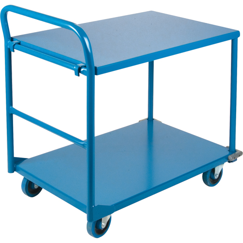 Shelf & Platform Truck, Steel, 24" W x 36" D x 40" H, 1300 lbs. Platform Capacity Seagulf Marine Industries Inc.