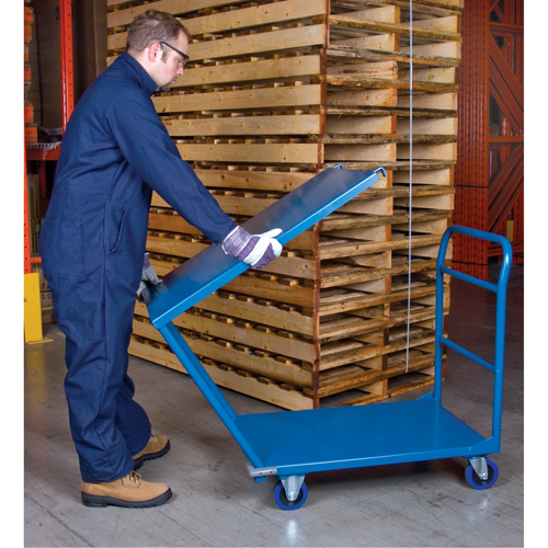 Shelf & Platform Truck, Steel, 24" W x 36" D x 40" H, 1300 lbs. Platform Capacity Seagulf Marine Industries Inc.
